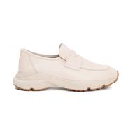 Tod's - Mocassin Sportif en Cuir Blanc - Femme - Chaussures - Blanc - Taille: 38 EU