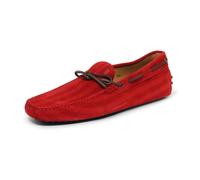 Tod's - Mocassino Suede Loafer - Homme - Chaussures - Rouge - Taille: 43 1/2 EU