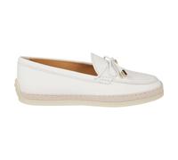 Tod's - Mocassins à détails en dentelle - Femme - Chaussures - Blanc - Taille: 38 1/2 EU