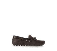 Tod's - Mocassins à garniture en shearling - Femme - Chaussures - Brun - Taille: 37 EU