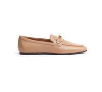 Tod's - Mocassins Beige avec Boucle T-Ring - Femme - Chaussures - Beige - Taille: 37 EU