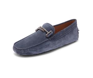Tod's - Mocassins Gommino Doppia T - Homme - Chaussures - Bleu - Taille: 39 1/2 EU