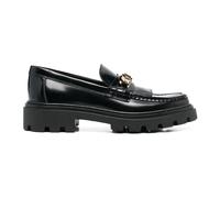 Tod's - Mocassins Noirs en Cuir avec Franges - Femme - Chaussures - Noir - Taille: 38 1/2 EU