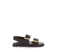Tod's - Sandale à brides multiples en cuir - Femme - Chaussures - Brun - Taille: 36 EU