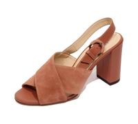 Tod's - Sandale avec bride en daim/cuir - Femme - Chaussures - Rose - Taille: 36 1/2 EU