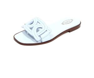 Tod's - Sandale en cuir bleu - Femme - Chaussures - Bleu - Taille: 36 EU