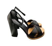 Tod's - Sandales à brides croisées - Femme - Chaussures - Noir - Taille: 38 EU