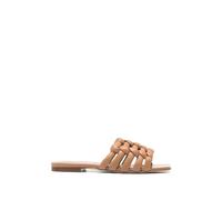 Tod's - Sandales à enfiler tressées - Femme - Chaussures - Brun - Taille: 40 EU