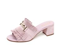 Tod's - Sandalette en Daim Légère Chaussure - Femme - Chaussures - Rose - Taille: 36 EU