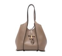 Tod's - T Timeless Small Shopping Bag - Femme - Sacs - Beige - Taille: ONE Size