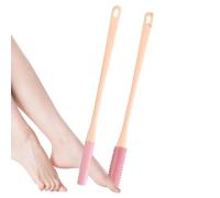 Toe Brush for Shower Long Handle, Foot, Scrubbing | Soft Rubber Brush Cleaning Between Toes Long Handle Lotion Applicator for Seniors Elderly Disabled