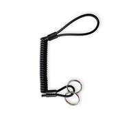 TOE Dragonne de sécurité Kevlar® 80 cm avec Anneaux Porte-clés Noir