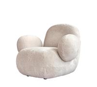 Toe Fauteuil avec Accoudoir Sandshell/Peau de Mouton
