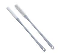 Toe Scrubber Brush - 15.75 Inch Foot Scrubber | Silicone Toe Brush - Deep Cleaning Massage Tool for Feet and Dead Skin Removal Includes a 40cm Handle for Easy Reach in the Shower