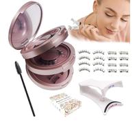 TOEECY 1Cils Magnétiques Réutilisables Kit Complet Boîte Miroir Applicateur Mascara Naturels Volumisant Regard Intense