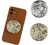 TOEECY 2 Pièces Anneau de Support pour téléphone Portable Airbag Support et Grip Magnétique Round Bague Telephone Portable Coeur Poignée Grip Extensibles Base Téléphone PopGrip Smartphones