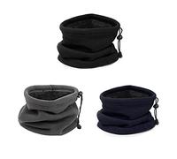 TOEECY 3 Pièces Tour de Cou Homme Doublure Polaire Cache-Cou Hiver Écharpe de Cercle Tube Foulard Neck Warmer Snood Coupe-Vent pour Ski Moto (#2)