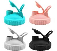 TOEECY 4 Couvercles Verseurs Diamètre 86mm Bocaux Mason Bouchons Distributeurs Pots Conservation Cuisine