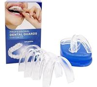 TOEECY 6 Pièces Protègedents Thermoformable Anti Bruxisme Gouttière Dentaire Transparente Protection Nocturne Adaptable Plusieurs Tailles