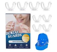 TOEECY 8 Pièces Gouttières Dentaires Anti Bruxisme Protège Dents Transparentes Thermoformables Nocturne Protection Dentaire Anti Grincement