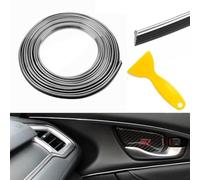 TOEECY Bande Décorative Chromée 10m Flexible Autocollante Tableau Bord Voiture Moulure Intérieure Garniture Automobile Accessoire Personnalisation