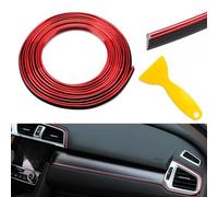 TOEECY Bande Décorative Chromée 10m Flexible Autocollante Tableau Bord Voiture Moulure Intérieure Garniture Automobile Accessoire Personnalisation