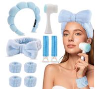 TOEECY Bandeau Spa Nœud Papillon Maquillage Facial Serretête Doux Accessoire Cheveux Cosmétique Lavable Beauté Routine Quotidienne