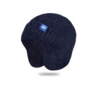 TOEECY Bonnet Femme Hiver Chaud Bonnet Tricot Unisexe Automne avec Protection des Oreilles Chapeau Parfait pour Hommes et Femmes Le Cyclisme Les Activités Extérieures(Bleu Marine)