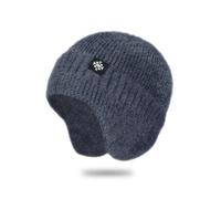 TOEECY Bonnet Femme Hiver Chaud Bonnet Tricot Unisexe Automne avec Protection des Oreilles Chapeau Parfait pour Hommes et Femmes Le Cyclisme Les Activités Extérieures(Gris)