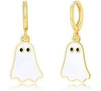 TOEECY Boucles D'oreilles Fantôme pour Femmes, Boucles D'oreilles Halloween, Alliages, Huggie, Dangle, Clip