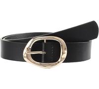 TOEECY Ceinture Élégante Boucle Ovale Dorée Cuir Véritable 122cm Accessoire Taille Ajustable Femme Classique