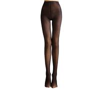 TOEECY Collant Fantaisie Femme Motif Translucide Hiver Chaude Legging Slim Thermique Doublure Taille Haute Extensibles Pantalons Tights (Imprimé à Pois Ronds-85g)