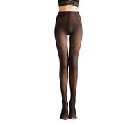 TOEECY Collant Fantaisie Femme Motif Translucide Hiver Chaude Legging Slim Thermique Doublure Taille Haute Extensibles Pantalons Tights (Papillon Imprimé-85g)