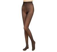 TOEECY Collant Fantaisie Femme Motif Translucide Hiver Chaude Legging Slim Thermique Doublure Taille Haute Extensibles Pantalons Tights (Noir-85g)