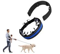 TOEECY Collier Dressage Chien Métal Chaîne Prong Ajustable Boucle Rapide Nylon Résistant Contrôle Comportement Canin