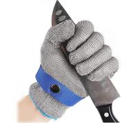 TOEECY Gant Métallique Anticoupure Taille Xl Protection Cuisine Professionnel Résistant Boucherie Sécurité Travail Maille Acier