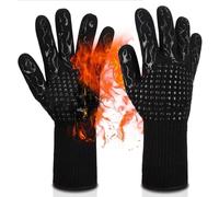 Toeecy Gants De Protection Thermique pour Barbecue Et Fumoir Résistants À La Chaleur Antidérapants Gants De Cuisson Accessoires pour Barbecue