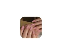 TOEECY Lot de 24 Faux Ongles Couleurs Unies Rond Court Couverture Complète Press on Nails Doux et Brillant avec Outils pour Femmes et Filles