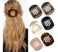 TOEECY Lot de 6 Pince Cheveux Femmes Grande Antidérapantes Pinces Plate Cheveux Barrette Epais Grosse Pinces Hair Claw Clips Élégant Accessoires Cheveux pour Filles