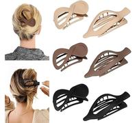 Toeecy Lot De 8 Pinces À Cheveux En Plastique Résistant Accessoires De Coiffure Colorés Pinces À Cheveux Pour Femmes Barrettes Antidérapantes Pour Cheveux Épais Et Fins