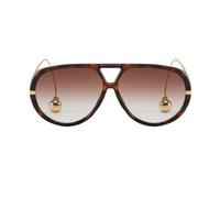 TOEECY Lunettes Aviateur Rétro Ensemble Complet Protection Uv Monture Élégante Accessoire Solaire Unisexe