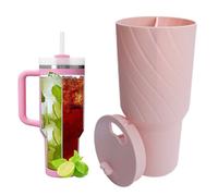 TOEECY Mug Isotherme Double Compartiment 40oz Acier Inoxydable Tasse Thermos Isolante Couvercle Antifuite Paille Intégrée