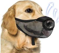TOEECY Muselière pour Chiens Nez Exposé Maille Poreux Maille Respirant Doux Réglable Muselières Empêche de Mâcher Manger Mordre Couvre pour Éviter de Mordre d'Aboyer