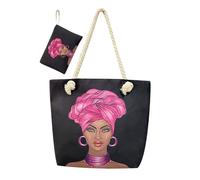 TOEECY Sac Fourre-Tout En Toile Tote Bag Femme Pochette Zippée De Style Bohème Cabas Imprimé A La Mode Avec Petite Pochette De Rangement Cadeaux Personnalisés Pour Femmes(B)