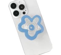 TOEECY Support et Grip Extensibles Support Poignée de Téléphone Forme de Fleur Compatible pour Smartphones (Bleu)