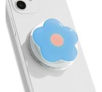 TOEECY Support et Grip Magnétique Compatible Poignée de Telephone Extensible Pliable Fleur Stéréoscopique Airbag Support Portable Poignées Téléphone pour Smartphones Tablette (Bleu)
