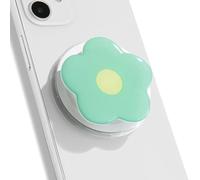 TOEECY Support et Grip Magnétique Compatible Poignée de Telephone Extensible Pliable Fleur Stéréoscopique Airbag Support Portable Poignées Téléphone pour Smartphones Tablette (Vert)
