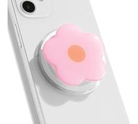 TOEECY Support et Grip Magnétique Compatible Poignée de Telephone Extensible Pliable Fleur Stéréoscopique Airbag Support Portable Poignées Téléphone pour Smartphones Tablette (Rose)
