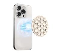 TOEECY Support Magnétique Puissant avec 32 Aimants Intégrés pour Téléphones Portables Accessoire De Fixation Robuste Et Sécurisé Pieds De Téléphone Portable Innovants Et Pratiques(Beige)