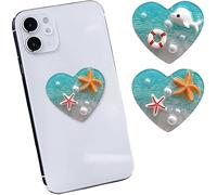 TOEECY Support Magnétique Téléphone Coeur Océanique Étoile Mer Dauphin Perle Décoratif Accessoire Smartphone Compatible Plusieurs Modèles